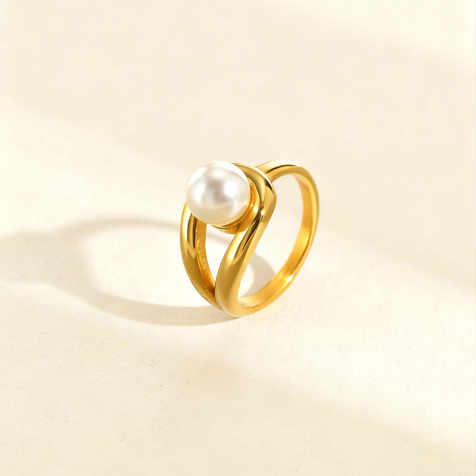 Size 7 Water Drop Imitation Pearl Ring for Women,Gold Plated Stainless Steel Wedding Finger Rings,Elegant Jewelry Gift 7
Size 7 Water Drop Imitation Pearl Ring for Women,Gold Plated Stainless Steel Wedding Finger Rings,Elegant Jewelry Gift 7