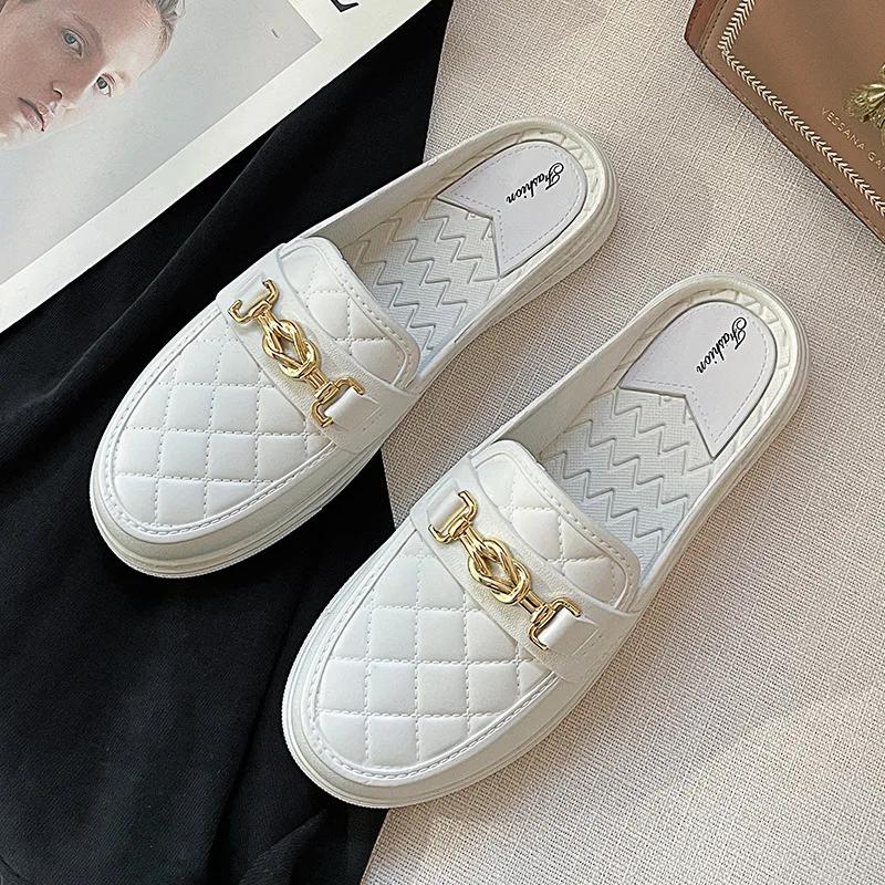 Женские туфли на плоской подошве, тапочки на низком каблуке, повседневные мокасины, уличные, круглой формы, однотонные, нескользящие, модные, одинарные 37 белый
Женские туфли на плоской подошве, тапочки на низком каблуке, повседневные мокасины, уличные, круглой формы, однотонные, нескользящие, модные, одинарные 37 белый