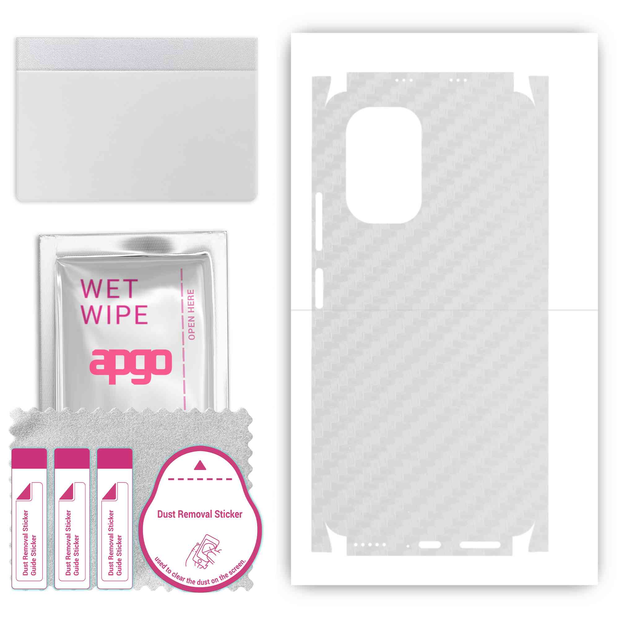 apgo Protective Skin Sticker for the back+sides compatible with Xiaomi Poco F3, Full Wrap Film, Foil, Vinyl - Pattern Transparent Carbon
apgo Protective Skin Sticker for the back+sides compatible with Xiaomi Poco F3, Full Wrap Film, Foil, Vinyl - Pattern Transparent Carbon