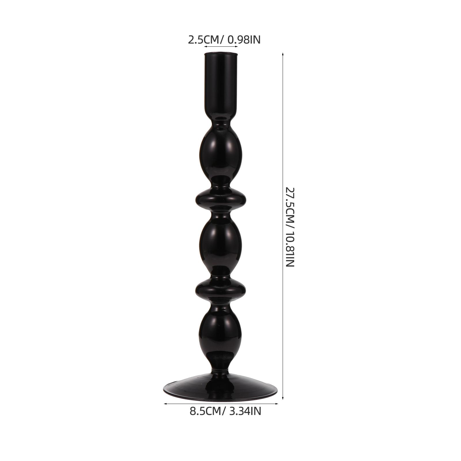 Delicate Holder Glass Candlestick Elegant Retro Design Create Joyful Warm Decoration Romantic Lighting чёрный
Delicate Holder Glass Candlestick Elegant Retro Design Create Joyful Warm Decoration Romantic Lighting чёрный