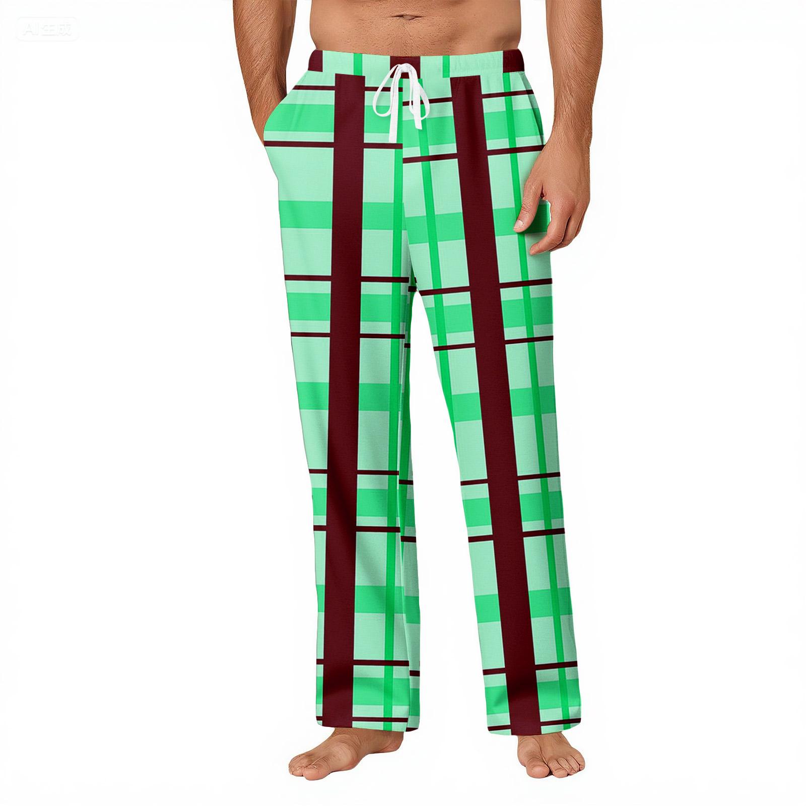 Мужские полосатые клетчатые повседневные брюки с карманами, домашние пижамные брюки L
Мужские полосатые клетчатые повседневные брюки с карманами, домашние пижамные брюки L