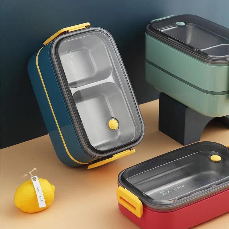Fashion Bento Box Japanese Style Portable Outdoor Stainless Steel Plastic Thermal Lunch for Kids with Compartment Food Boxs 1
Fashion Bento Box Japanese Style Portable Outdoor Stainless Steel Plastic Thermal Lunch for Kids with Compartment Food Boxs 1