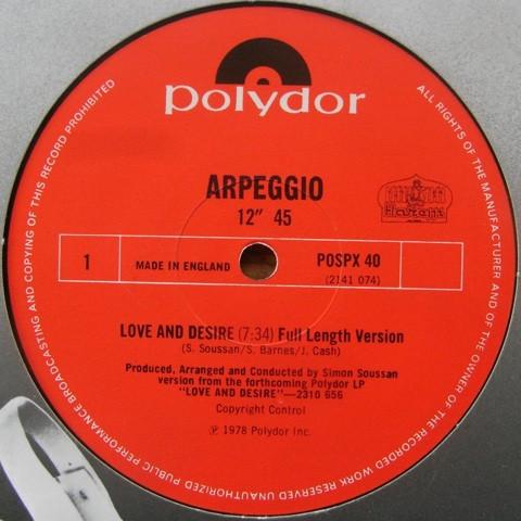 12inch Record ARPEGGIO - Love And Desire POSPX40 Polydor, Harem 1978 UK Soul/Funk Used
12inch Record ARPEGGIO - Love And Desire POSPX40 Polydor, Harem 1978 UK Soul/Funk Used