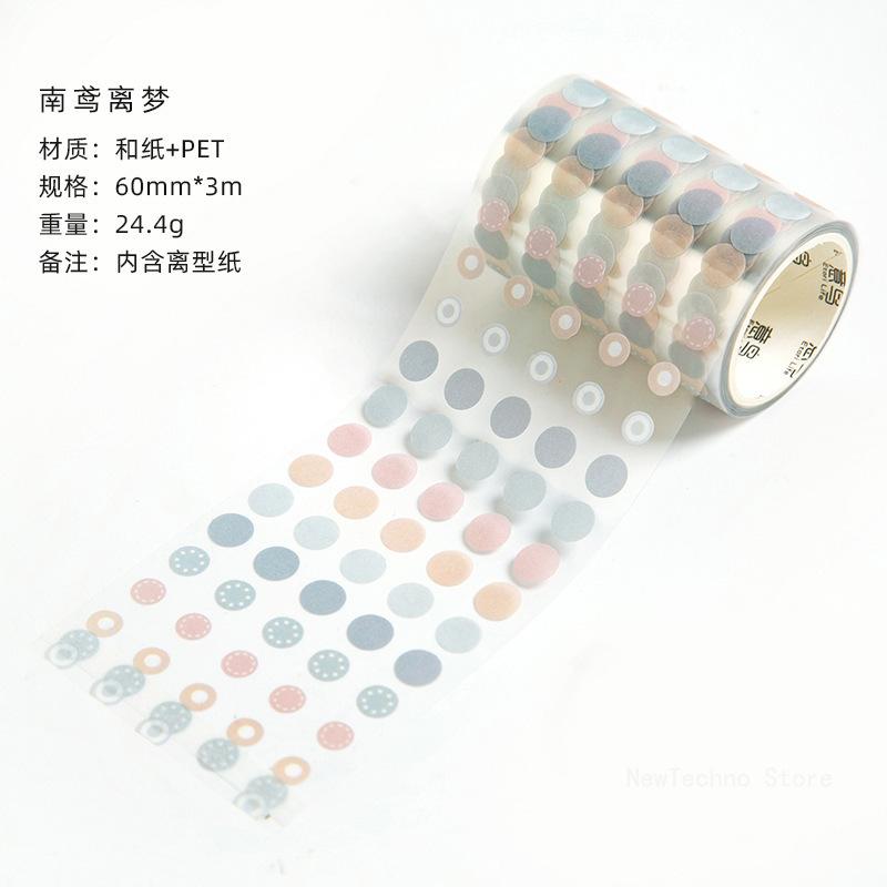 6mmx3cm Basic Decorative Adhesive Tape Dot Masking Washi Tape DIY Scrapbooking Sticker Label Japanese Stationery
6mmx3cm Basic Decorative Adhesive Tape Dot Masking Washi Tape DIY Scrapbooking Sticker Label Japanese Stationery