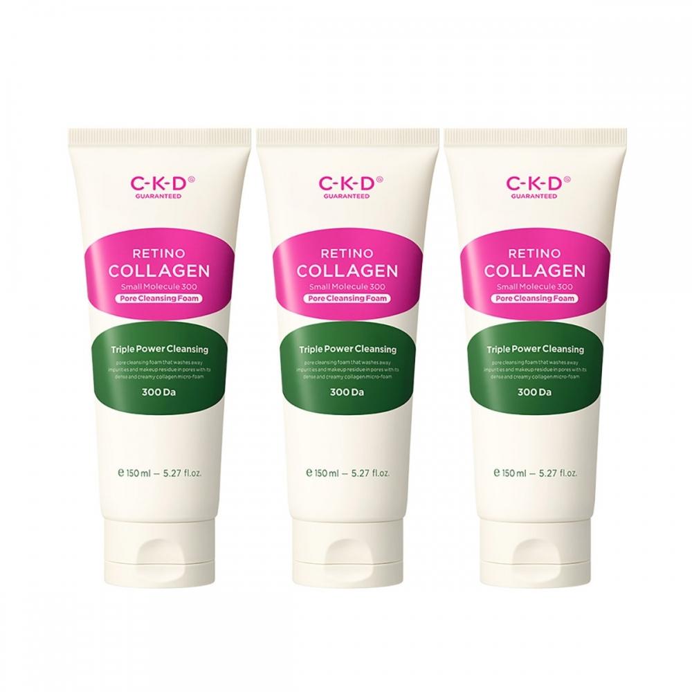 Ckd Retino Collagen Low Molecule 3000 Cleansing Foam 150ml X 3
Ckd Retino Collagen Low Molecule 3000 Cleansing Foam 150ml X 3