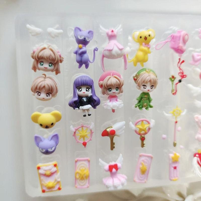 3D Silicone Mold Nail Art Decorations Diy Cardcaptor Sakura Design Manicure Templates For Nails Crafts Transparent Nails Mold
3D Silicone Mold Nail Art Decorations Diy Cardcaptor Sakura Design Manicure Templates For Nails Crafts Transparent Nails Mold