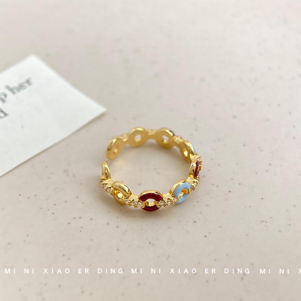 Come money, come money! Micro-inlaid zircon thick-plated 18K real gold color retention opening adjustable geometric round ring, ring
Come money, come money! Micro-inlaid zircon thick-plated 18K real gold color retention opening adjustable geometric round ring, ring