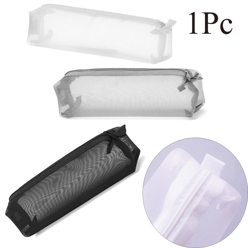 Cosmetic Stationery Makeup Transparent Grid Mesh Pen Bag Cosmetic Storage Zipper Pencil Case сірий колір
Cosmetic Stationery Makeup Transparent Grid Mesh Pen Bag Cosmetic Storage Zipper Pencil Case сірий колір