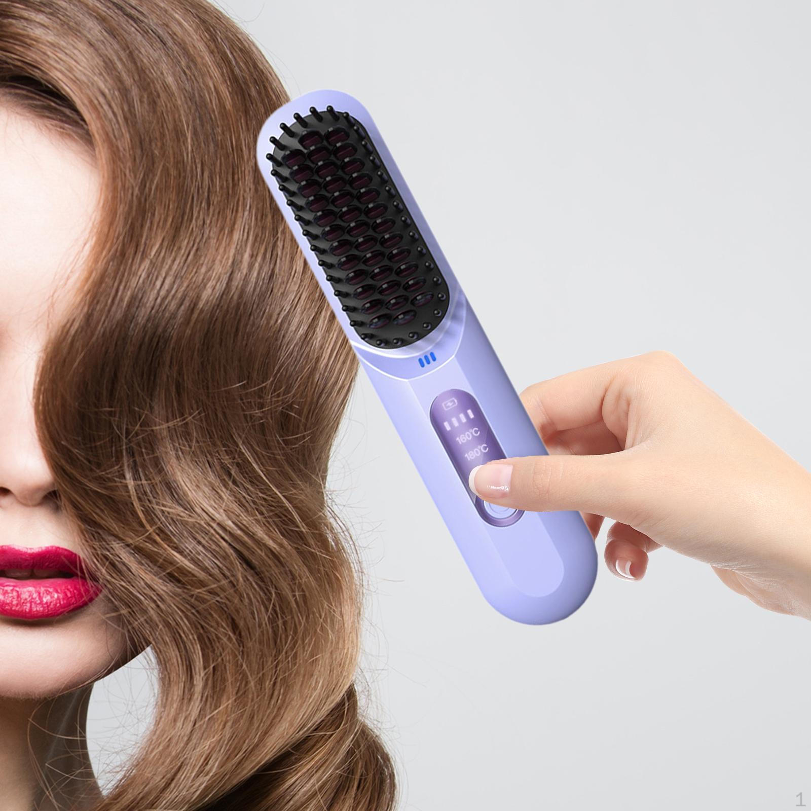 Cordless Hair Straightener Comb Anti Scald Straightening Iron Portable Brush фиолетовый
Cordless Hair Straightener Comb Anti Scald Straightening Iron Portable Brush фиолетовый