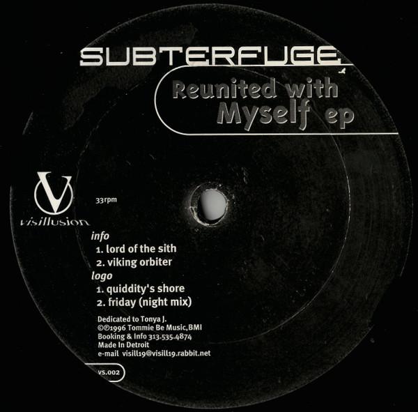 12-дюймовая пластинка SUBTERFUGE - Reunited With Myself EP VS002 Visillusion 1996 US Танцевальная и Электронная Б/У
12-дюймовая пластинка SUBTERFUGE - Reunited With Myself EP VS002 Visillusion 1996 US Танцевальная и Электронная Б/У