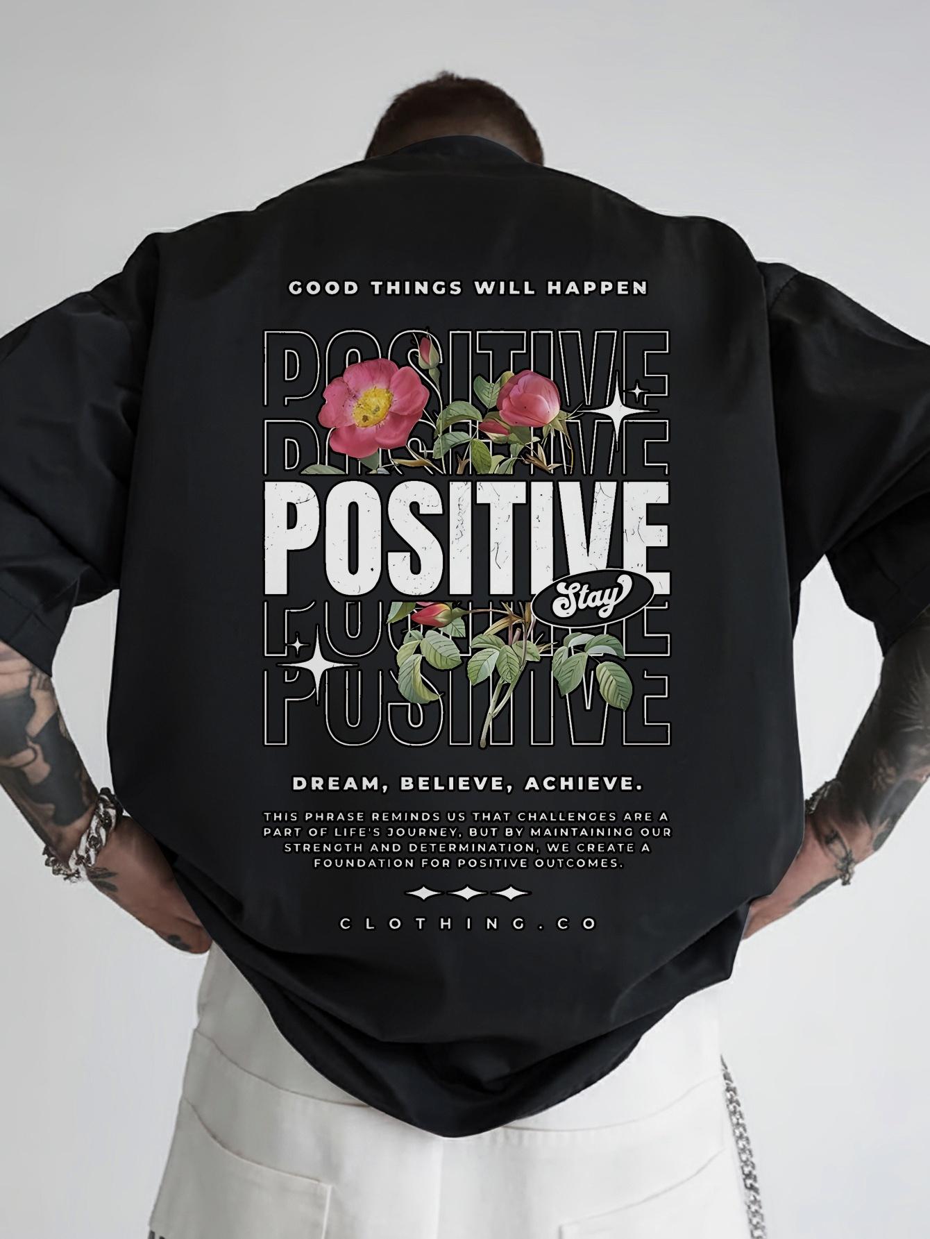 Black T-shirt - Lightweight Positive Message Back Print Tee XXXL
Black T-shirt - Lightweight Positive Message Back Print Tee XXXL