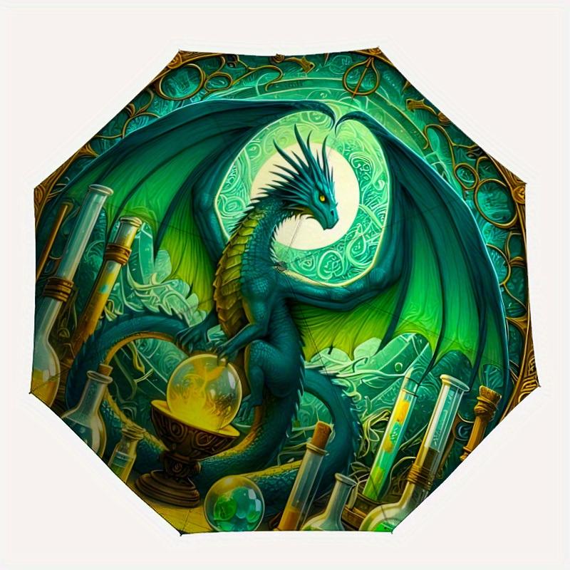 1pc Dragon Alchemy Automatic Open/Close Umbrella - Compact Travel Umbrella, 8-Rib Heavy-Duty Construction, Ideal Gift, 28016
1pc Dragon Alchemy Automatic Open/Close Umbrella - Compact Travel Umbrella, 8-Rib Heavy-Duty Construction, Ideal Gift, 28016