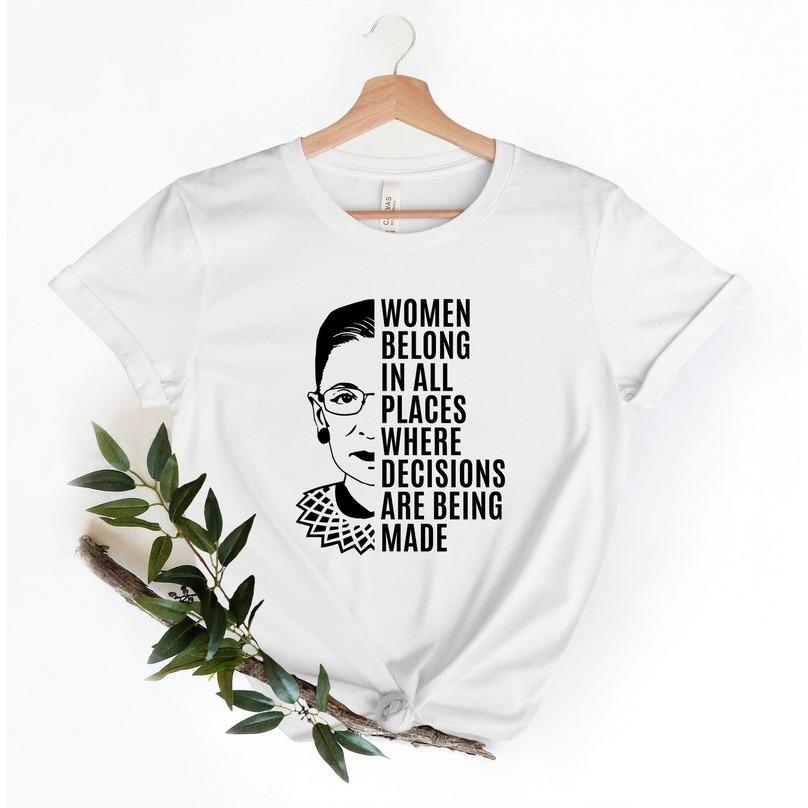 Women Belong in All Places Shirt Notorious Ruth Bader Ginsburg Shirt Harajuku Sleeve Casual Clothing Street Aesthetic Clothes 4XL
Women Belong in All Places Shirt Notorious Ruth Bader Ginsburg Shirt Harajuku Sleeve Casual Clothing Street Aesthetic Clothes 4XL
