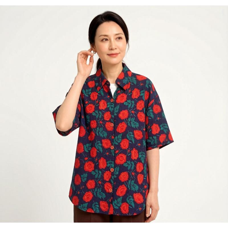 Chinese Style Summer Top: Age-Defying Middle-Aged Women s Shirt with New Print Design XXL червоний
Chinese Style Summer Top: Age-Defying Middle-Aged Women s Shirt with New Print Design XXL червоний