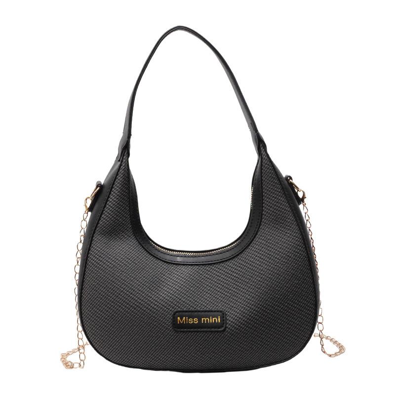 Summer bag women s bag fashion simple shoulder handbag niche design underarm dumpling bag чорний
Summer bag women s bag fashion simple shoulder handbag niche design underarm dumpling bag чорний