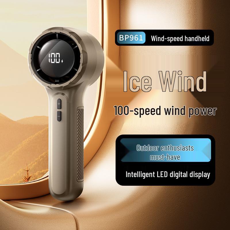 Ice-cold LED Handheld USB Mini Fan with Digital Display - Portable and Long-lasting 100-Gear High-Speed Mini Fan
Ice-cold LED Handheld USB Mini Fan with Digital Display - Portable and Long-lasting 100-Gear High-Speed Mini Fan
