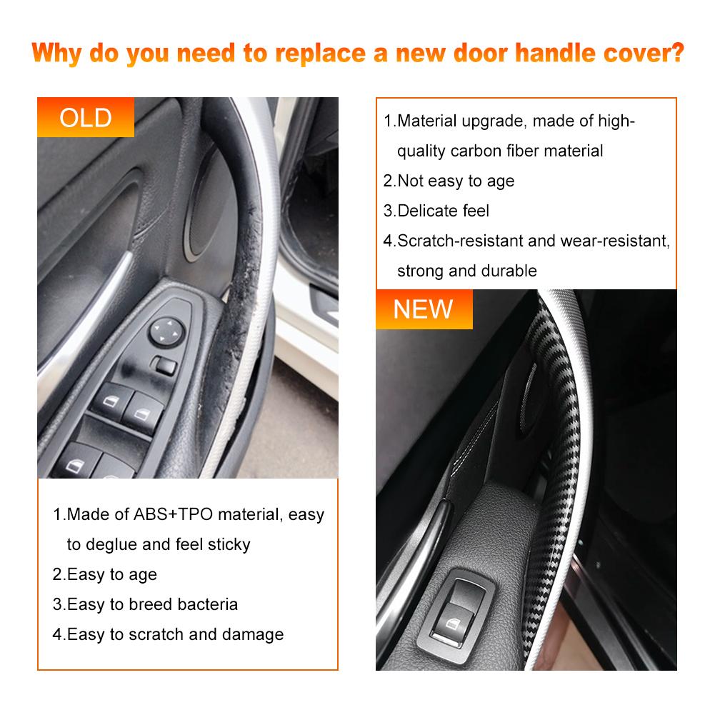 Interior Door Handle ABS Trim Protective Cover For BMW F30 F35 320i 320Li 328i 328Li 335i 335Li M3 2012-2018 Left Right Door
Interior Door Handle ABS Trim Protective Cover For BMW F30 F35 320i 320Li 328i 328Li 335i 335Li M3 2012-2018 Left Right Door