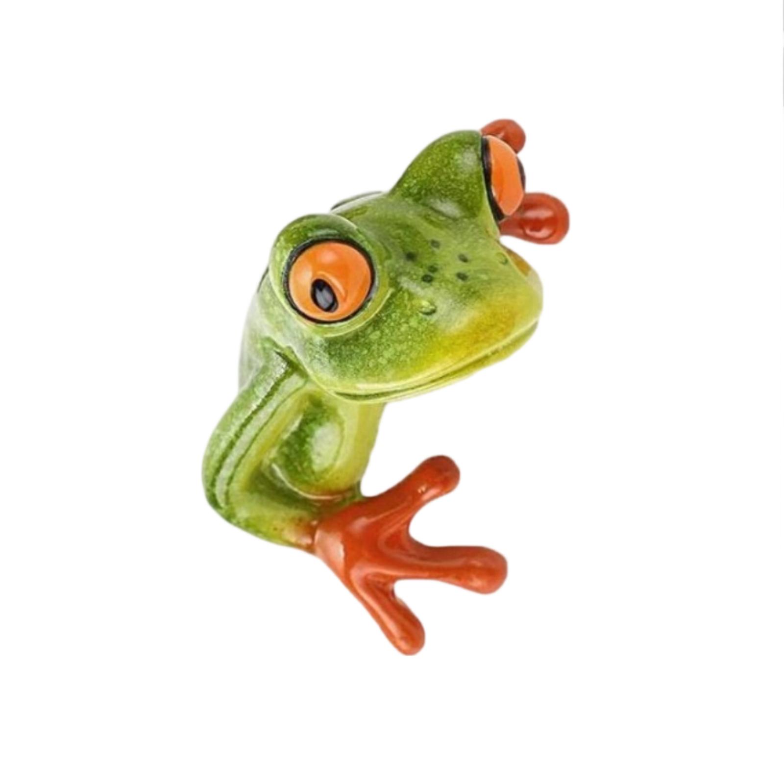 Resin Frog Figurine Creative Desk Ornament Home Office Desktop Display Decoration Gift One Size
Resin Frog Figurine Creative Desk Ornament Home Office Desktop Display Decoration Gift One Size