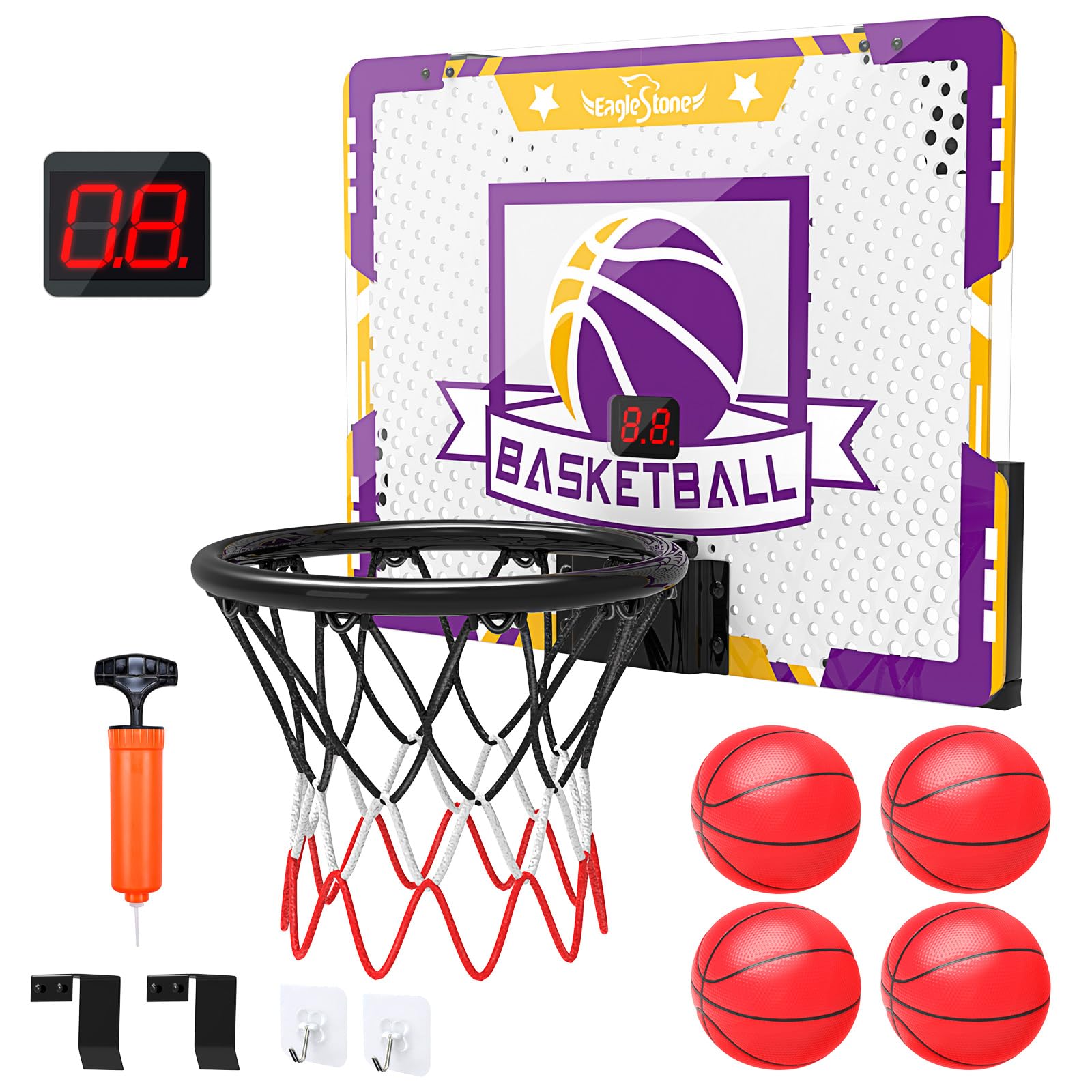 Баскетбольные ворота EagleStone Basketball Автоматическая звуковая дверь Стена 4 Клей для внутренней и наружной противоударной сборки Удобный спортивный Новый день рождения
Баскетбольные ворота EagleStone Basketball Автоматическая звуковая дверь Стена 4 Клей для внутренней и наружной противоударной сборки Удобный спортивный Новый день рождения