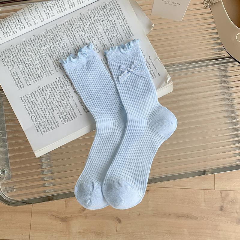 Женские летние тонкие дышащие клетчатые носки-гольфы с бантом и деревянным ушком 1 pair синий
Женские летние тонкие дышащие клетчатые носки-гольфы с бантом и деревянным ушком 1 pair синий