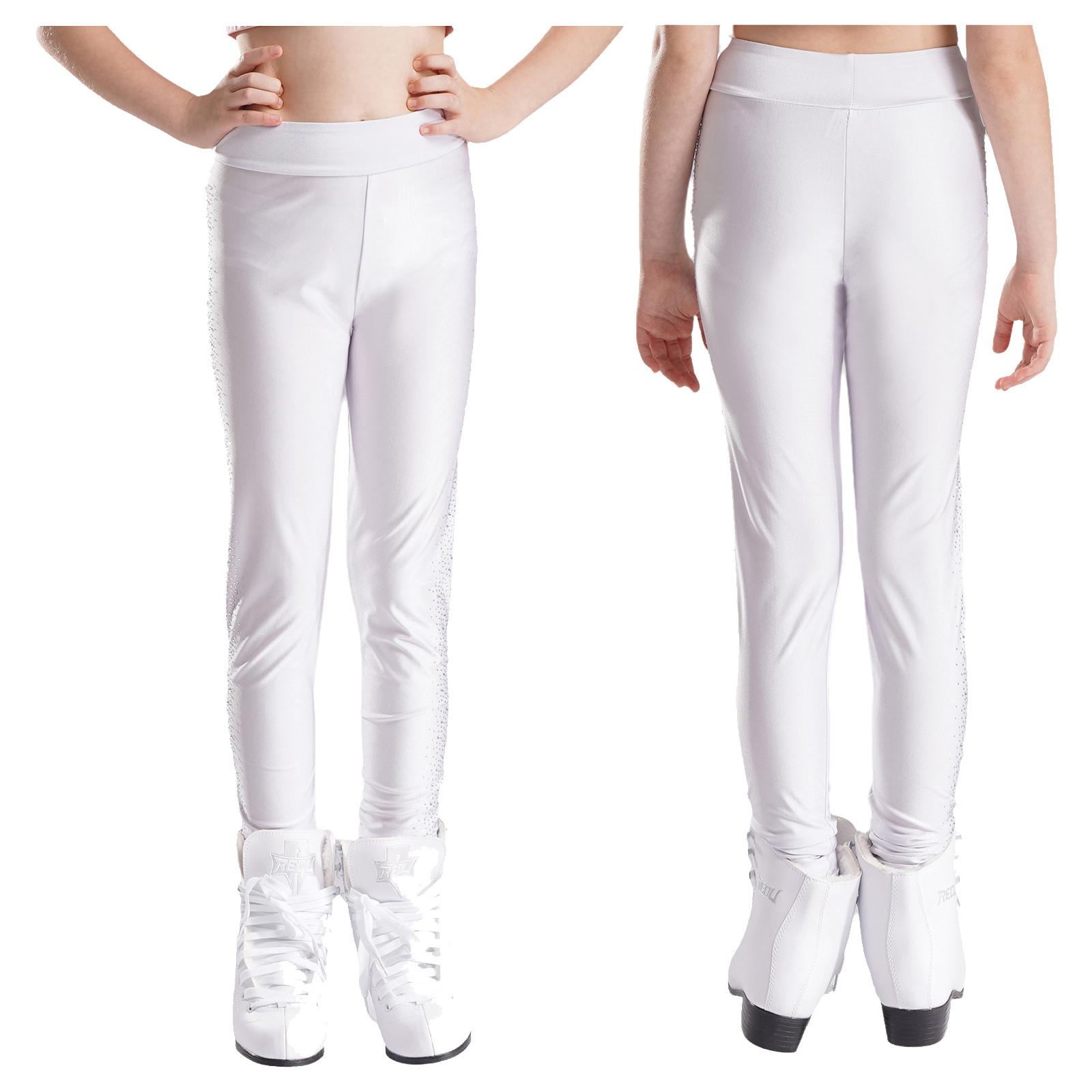 Kids Girls Sparkly Rhinestones Figure Skating Pants High Waist Elastic Training Leggings for Dance Gymnastics Performance 5-6 Years білий
Kids Girls Sparkly Rhinestones Figure Skating Pants High Waist Elastic Training Leggings for Dance Gymnastics Performance 5-6 Years білий
