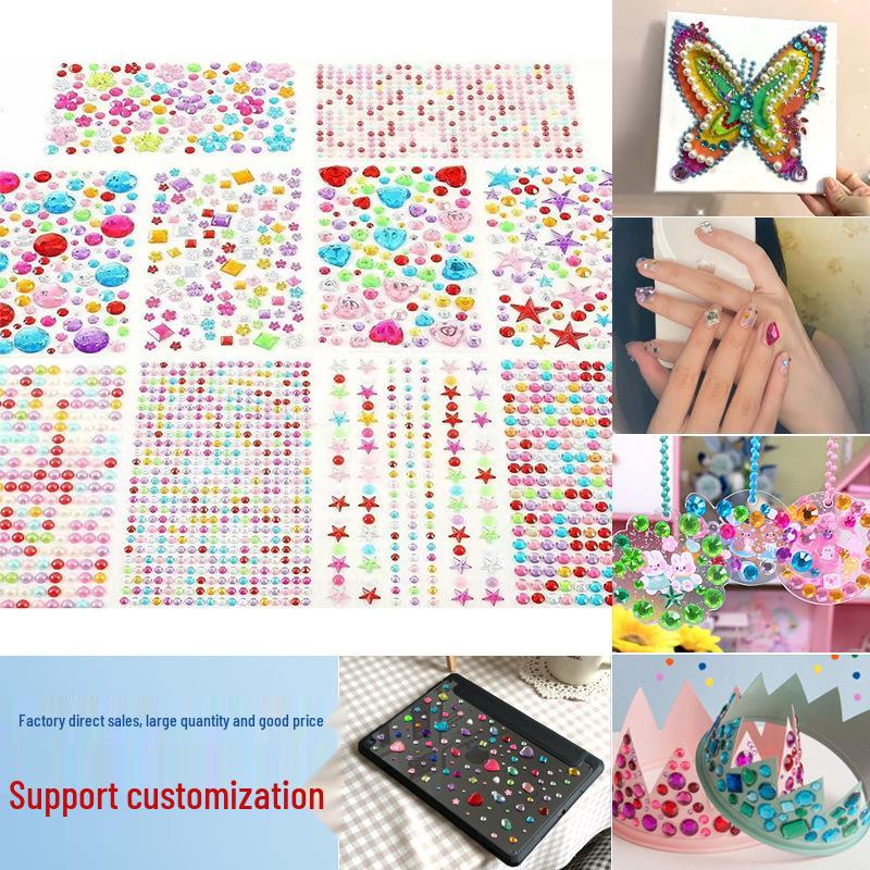 Children s Gem Crystal Sticker Set - Creative Acrylic Diamond Decoration & Kindergarten Reward Stickers 3mm, 850 pieces
Children s Gem Crystal Sticker Set - Creative Acrylic Diamond Decoration & Kindergarten Reward Stickers 3mm, 850 pieces