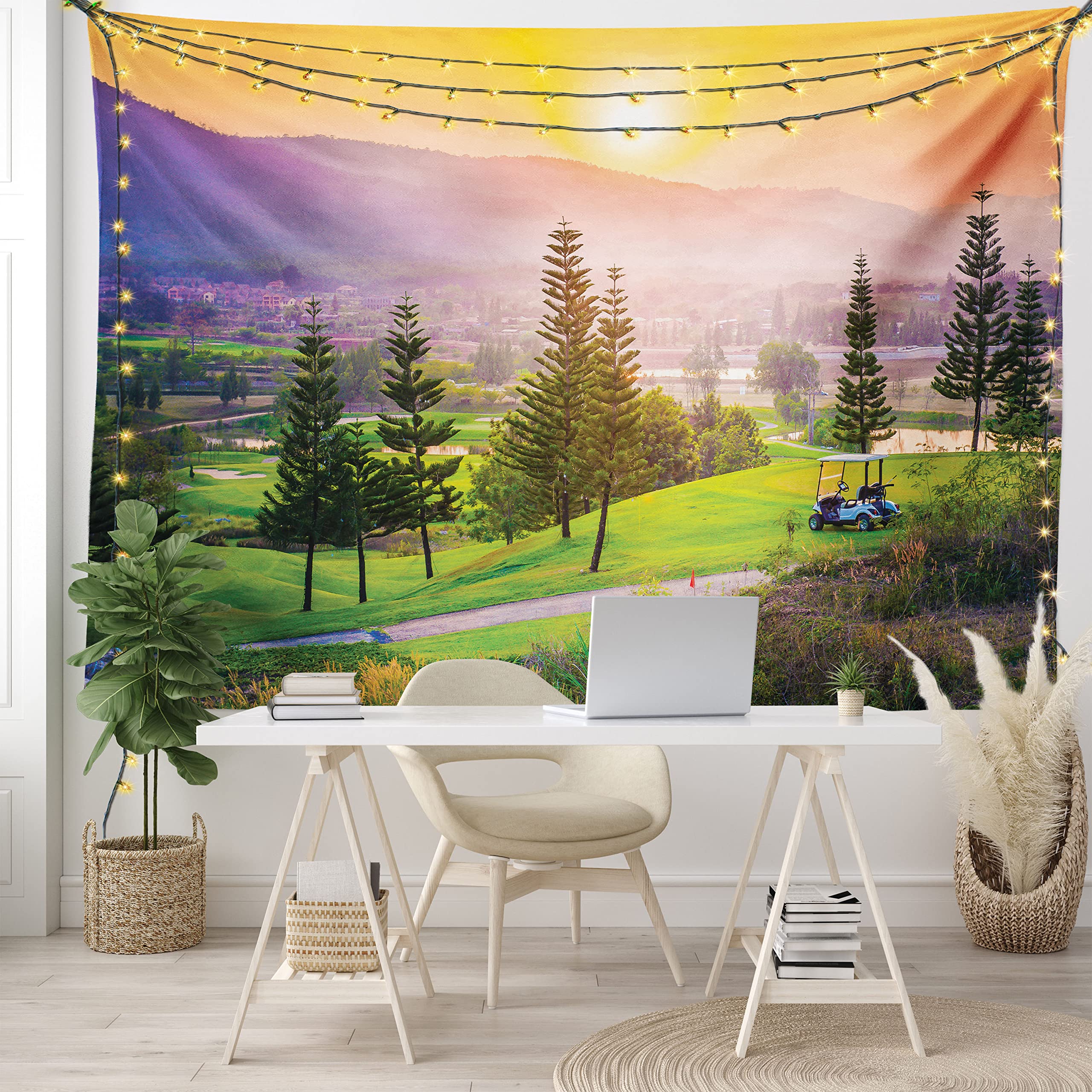Golf Course Meadow Tapestry Blue Sky Outdoor Sports Recreation Parks Tapestry Wall Hanging Decor for Bedroom Living Room Dorm 74x94cm(29x37in)
Golf Course Meadow Tapestry Blue Sky Outdoor Sports Recreation Parks Tapestry Wall Hanging Decor for Bedroom Living Room Dorm 74x94cm(29x37in)