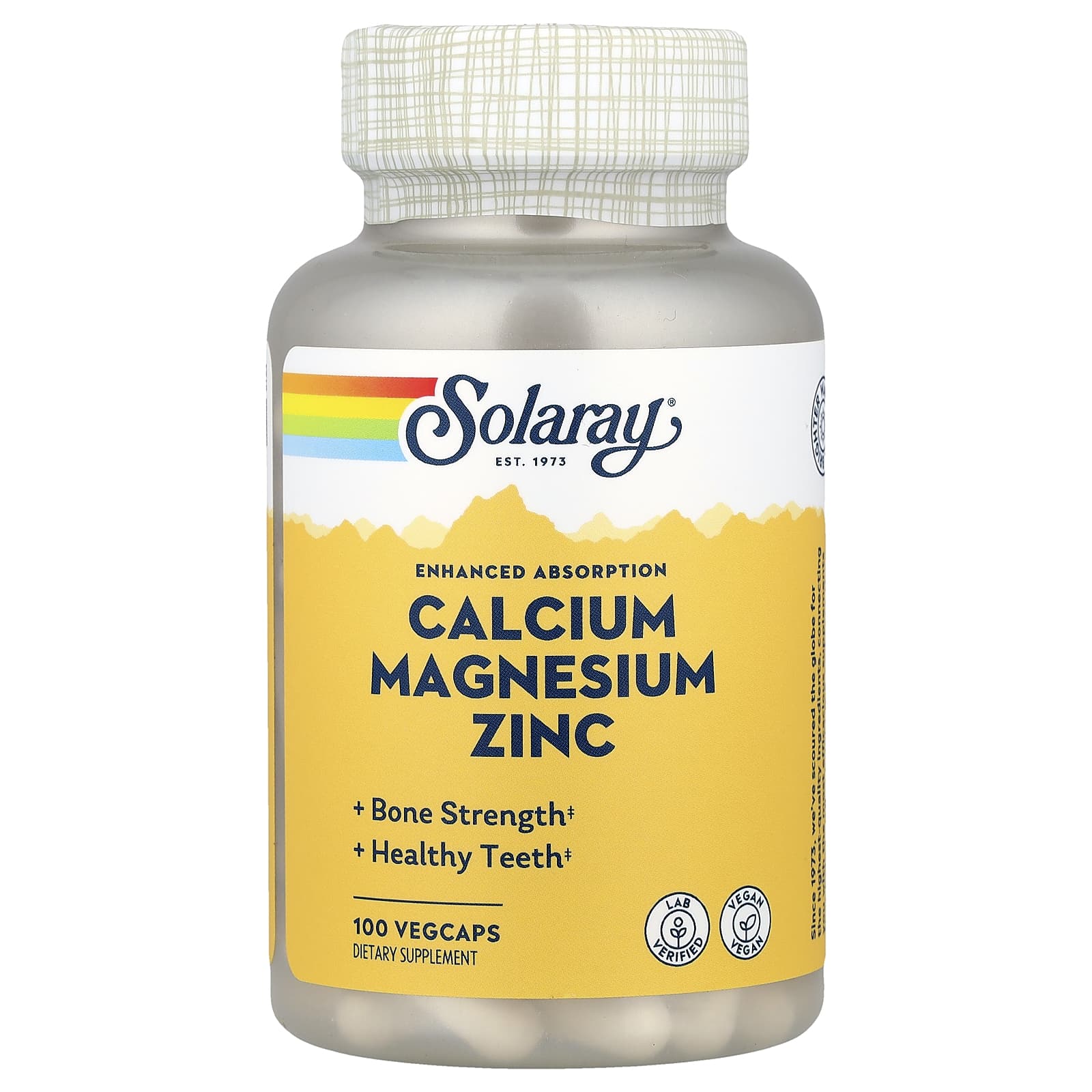 Calcium Magnesium Zinc, 100 Veggie Capsules
Calcium Magnesium Zinc, 100 Veggie Capsules