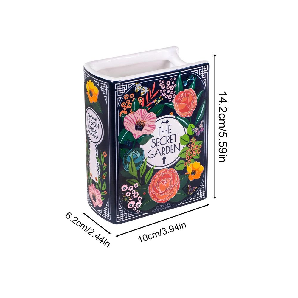 Creative Square Painted Flowers Book Ceramic Vase Flower Arrangement Art Crafts Irregular Table Vase Ornaments Home Decoration
Creative Square Painted Flowers Book Ceramic Vase Flower Arrangement Art Crafts Irregular Table Vase Ornaments Home Decoration