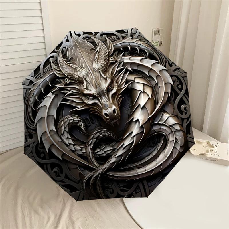 1PC Dragon Circle Automatic Open/Close Umbrella with Windproof, 8-Rib Sturdy Canopy, Durable Ribs, Fashionable Design, 1303a
1PC Dragon Circle Automatic Open/Close Umbrella with Windproof, 8-Rib Sturdy Canopy, Durable Ribs, Fashionable Design, 1303a