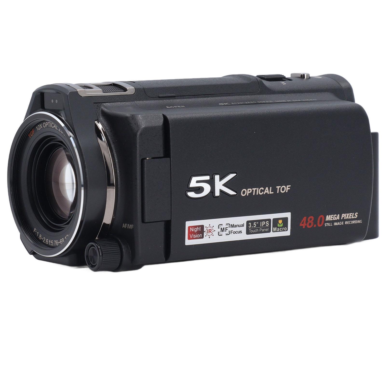 5K 30FPS Video Camera Camcorder 12X Optical Zoom 3.5inch Rotatable Touchscreen WDR Antishake
5K 30FPS Video Camera Camcorder 12X Optical Zoom 3.5inch Rotatable Touchscreen WDR Antishake