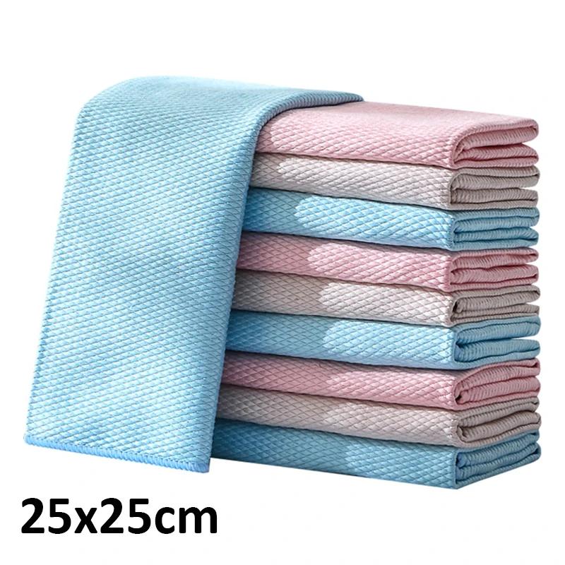 Микрофибра для мытья посуды с рыбьей чешуей, суперабсорбирующая, маслостойкая тряпка для мытья посуды, салфетка для протирания стекол, бытовые салфетки для уборки 1 PC
Микрофибра для мытья посуды с рыбьей чешуей, суперабсорбирующая, маслостойкая тряпка для мытья посуды, салфетка для протирания стекол, бытовые салфетки для уборки 1 PC