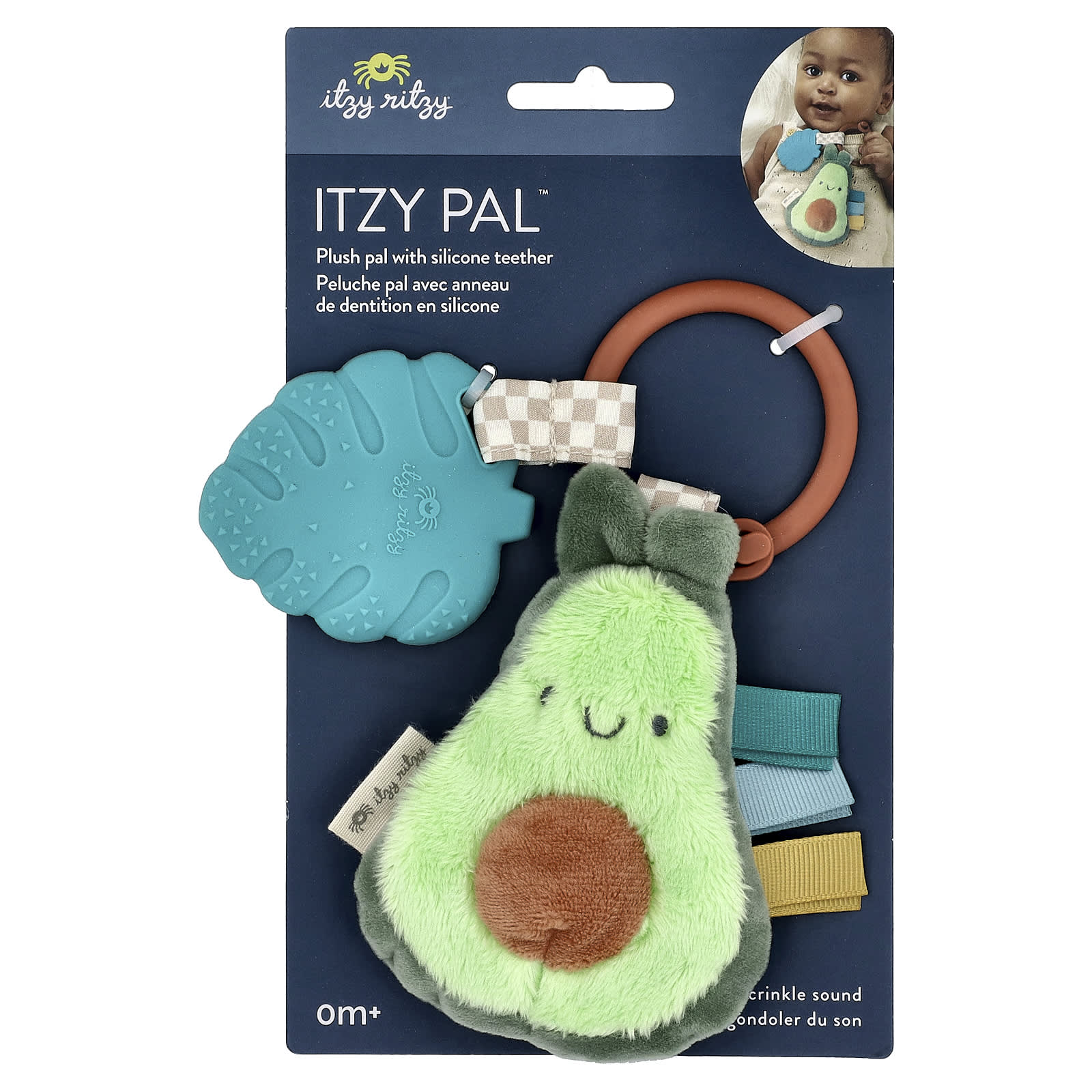 Itzy Pal™, Плюшевый друг, Силиконовый прорезыватель, 0+ месяцев, Авокадо, 1 прорезыватель
Itzy Pal™, Плюшевый друг, Силиконовый прорезыватель, 0+ месяцев, Авокадо, 1 прорезыватель