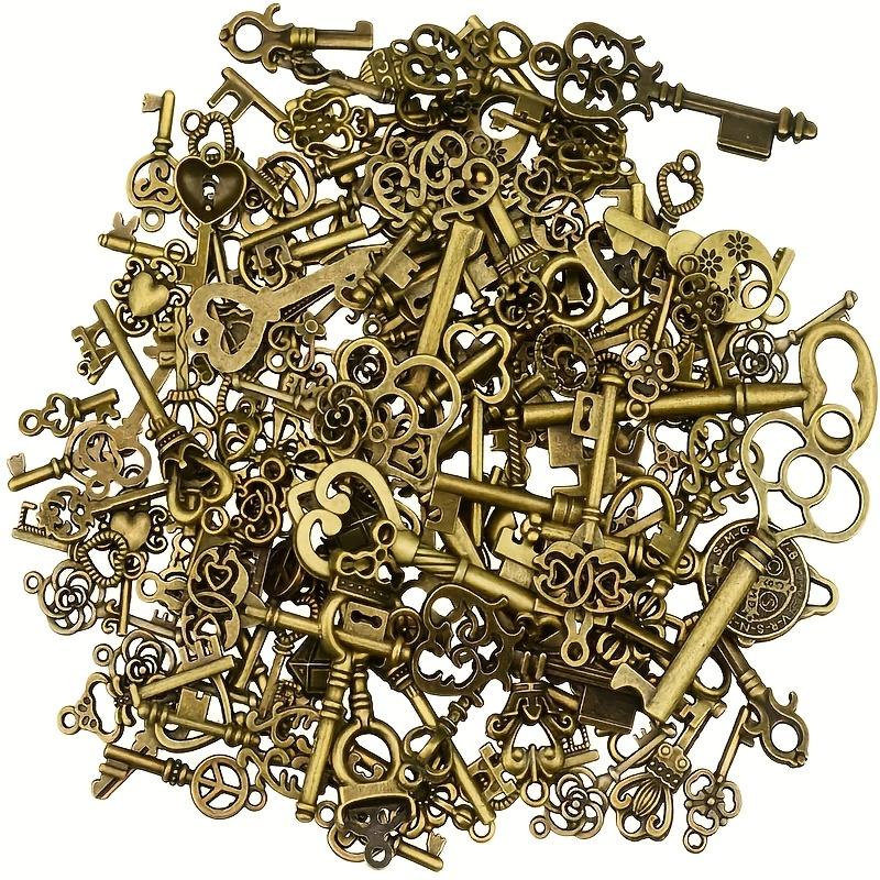 100pcs Vintage Key Pendant Set - Various Antique Bronze Metal Pendants, Exquisitely Designed, Suitable for DIY Jewelry Making and Wedding Party Gifts 100-Pack
100pcs Vintage Key Pendant Set - Various Antique Bronze Metal Pendants, Exquisitely Designed, Suitable for DIY Jewelry Making and Wedding Party Gifts 100-Pack
