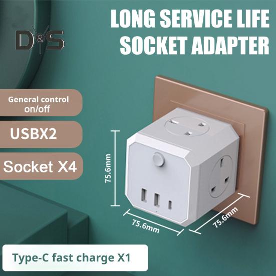 Подовжувач живлення Cube з USB-портами Вихідна потужність 4000 Вт Захист від перенапруги Вогнестійкий адаптер розетки Настільна зарядна станція EU
Подовжувач живлення Cube з USB-портами Вихідна потужність 4000 Вт Захист від перенапруги Вогнестійкий адаптер розетки Настільна зарядна станція EU