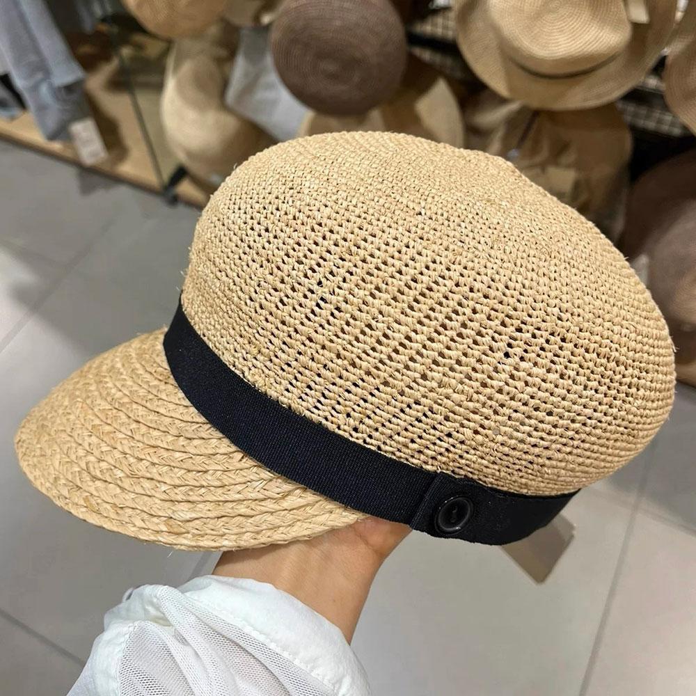 Fashion Newsboy Caps For Women Nature Raffia Handmade Summer Beach Sunhat Chapeu Feminino Octagonal Baker Boy Cap High Quality 54-58cm
Fashion Newsboy Caps For Women Nature Raffia Handmade Summer Beach Sunhat Chapeu Feminino Octagonal Baker Boy Cap High Quality 54-58cm
