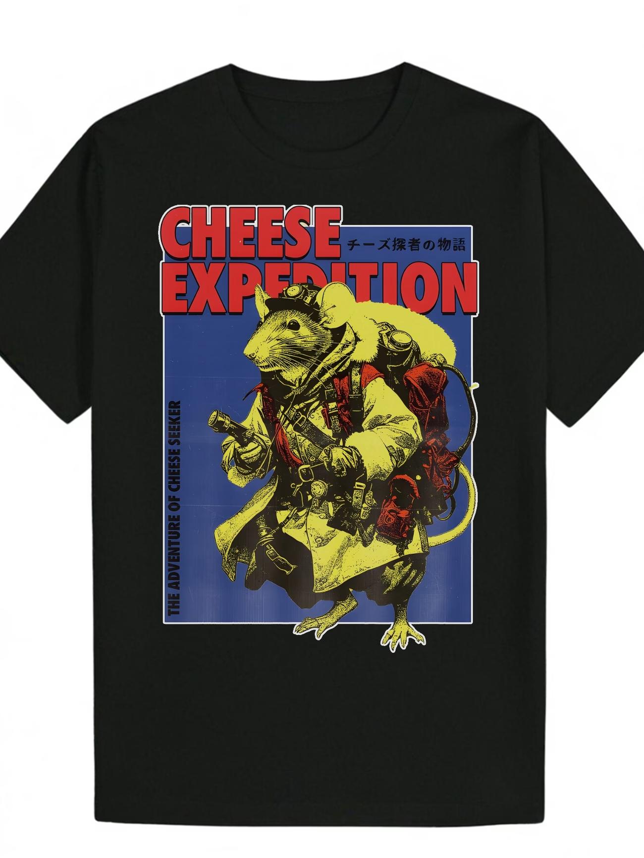 Novelty Cheese Expedition Graphic T Shirt Womens Unisex Cotton Tee Summer Spring Oversized ONeck Streetwear Vintage Classic Tops S
Novelty Cheese Expedition Graphic T Shirt Womens Unisex Cotton Tee Summer Spring Oversized ONeck Streetwear Vintage Classic Tops S