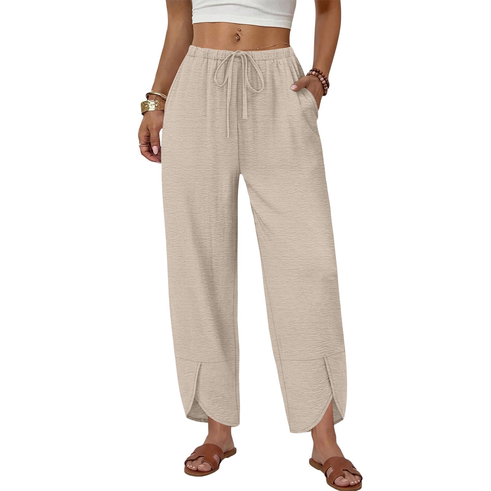 Womens Palazzo Pants Summer Casual Flowy Wide Leg Trousers Beach Travel Vacation Outfits M бежевий
Womens Palazzo Pants Summer Casual Flowy Wide Leg Trousers Beach Travel Vacation Outfits M бежевий