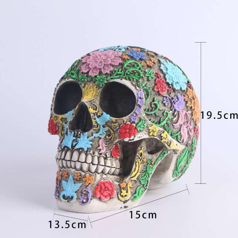 Skull Ornament Resin Skull Model Ornaments Halloween Creative Bar Decorative Figurines Miniatures Art Furniture Accessories
Skull Ornament Resin Skull Model Ornaments Halloween Creative Bar Decorative Figurines Miniatures Art Furniture Accessories