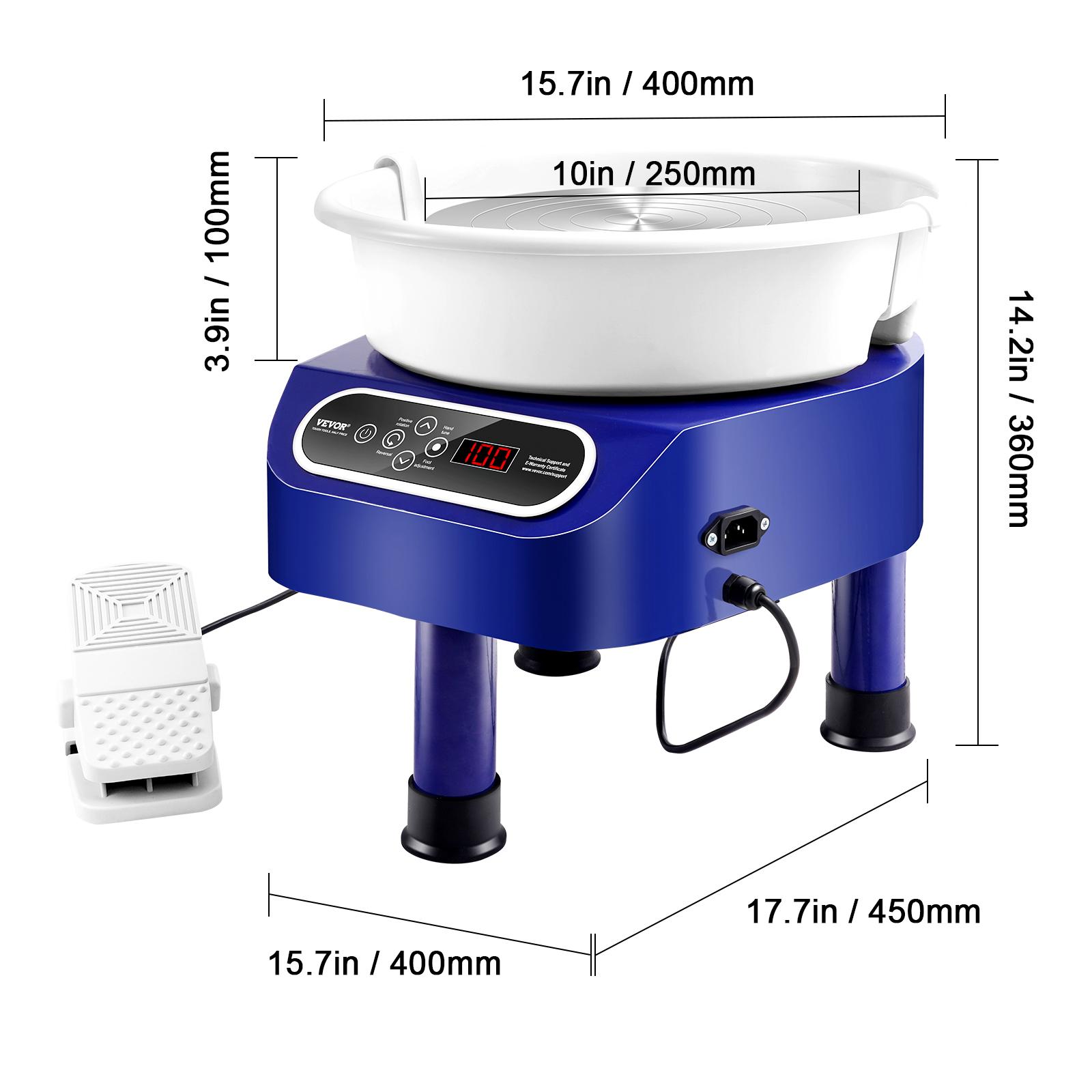 SucceBuy Гончарный круг 11 дюймов Машина для формирования керамики Прямой привод Керамический круг 450 Вт Электрический круг для гончарного дела с ножной педалью
SucceBuy Гончарный круг 11 дюймов Машина для формирования керамики Прямой привод Керамический круг 450 Вт Электрический круг для гончарного дела с ножной педалью