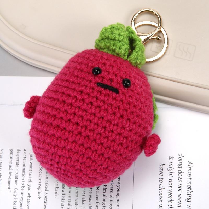 Weaving Series Toy Keychain Pendant, Strawberry Bread, Cucumber Cloud Shaped Creative and Interesting Backpack Decoration
Weaving Series Toy Keychain Pendant, Strawberry Bread, Cucumber Cloud Shaped Creative and Interesting Backpack Decoration