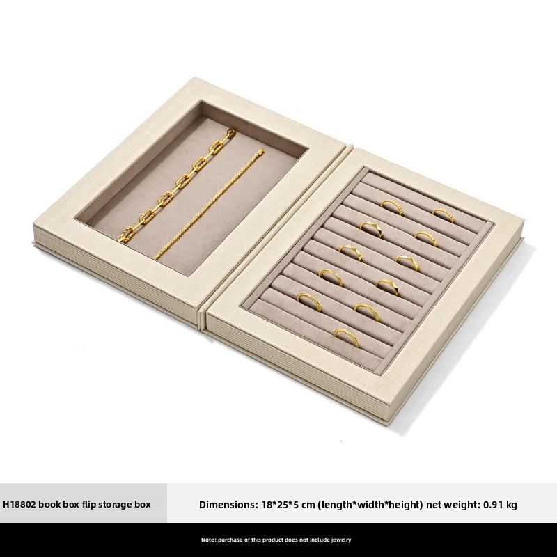 Luxury Book Shape Jewelry Storage Box, Flip Cover Ring Necklace Bangle Organizer, Creative Jewelry Display Box
Luxury Book Shape Jewelry Storage Box, Flip Cover Ring Necklace Bangle Organizer, Creative Jewelry Display Box