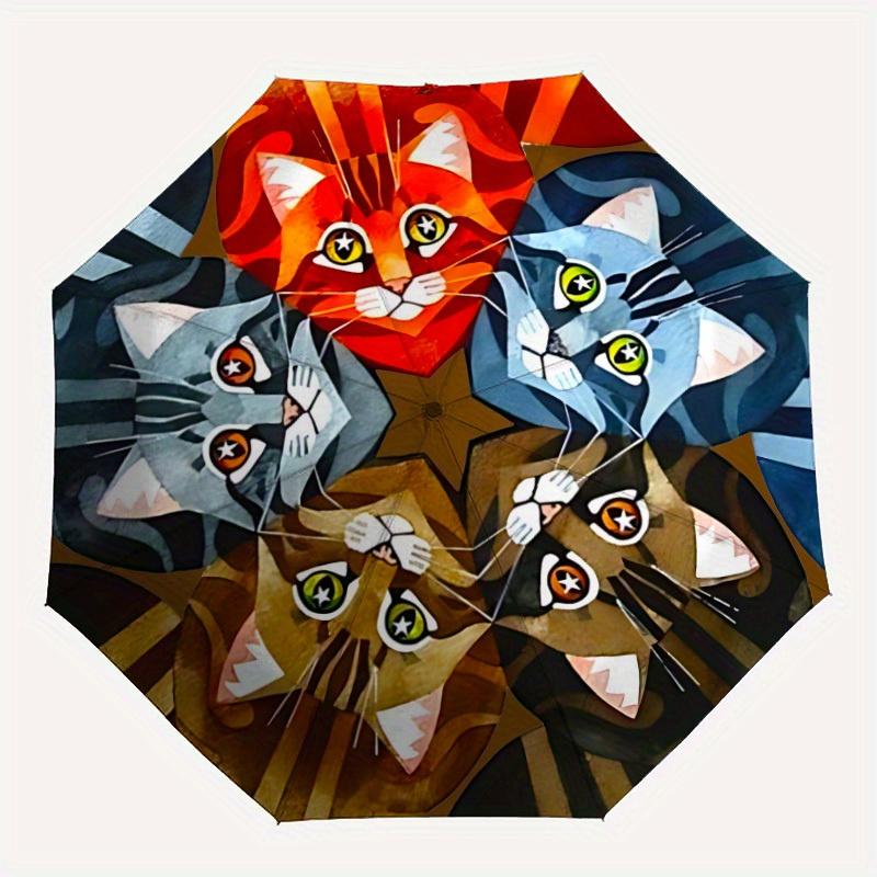 1pc Cat Kaleidoscope Automatic Open/Close Umbrella Sturdy Iron Frame, Compact Travel Umbrella, Intricate Design Umbrella a0829099
1pc Cat Kaleidoscope Automatic Open/Close Umbrella Sturdy Iron Frame, Compact Travel Umbrella, Intricate Design Umbrella a0829099