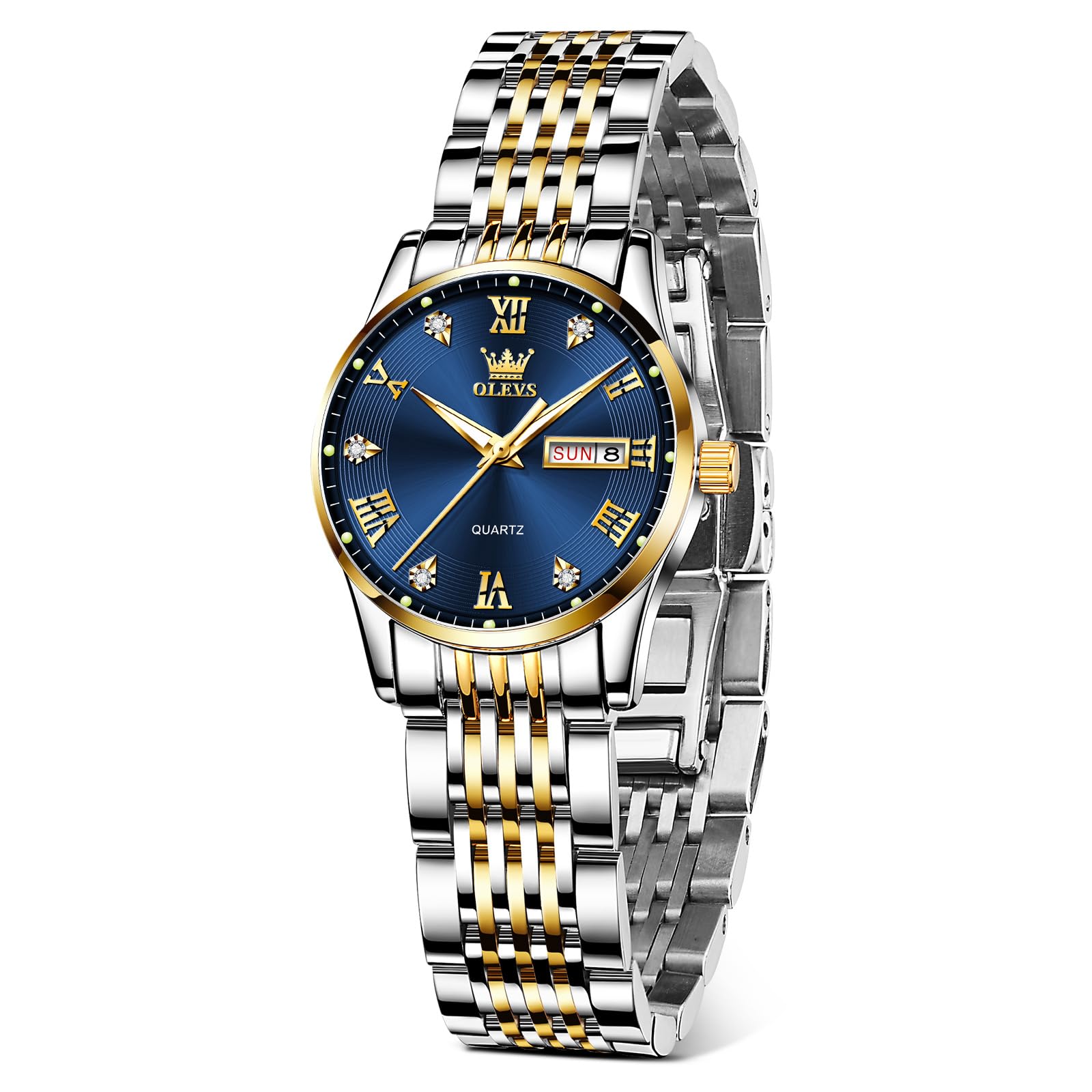 OLEVS Watch Stylish Business Blue Popular Analog Day of the Stainless Steel Gift Women s - Watch, Waterproof, Luminous, Analog, Dial, Ladies Watch,
OLEVS Watch Stylish Business Blue Popular Analog Day of the Stainless Steel Gift Women s - Watch, Waterproof, Luminous, Analog, Dial, Ladies Watch,