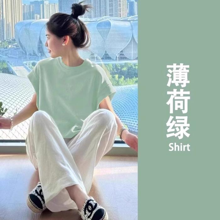2025 summer new Korean version short-sleeved T-shirt women s design top XL світло-зелений колір
2025 summer new Korean version short-sleeved T-shirt women s design top XL світло-зелений колір