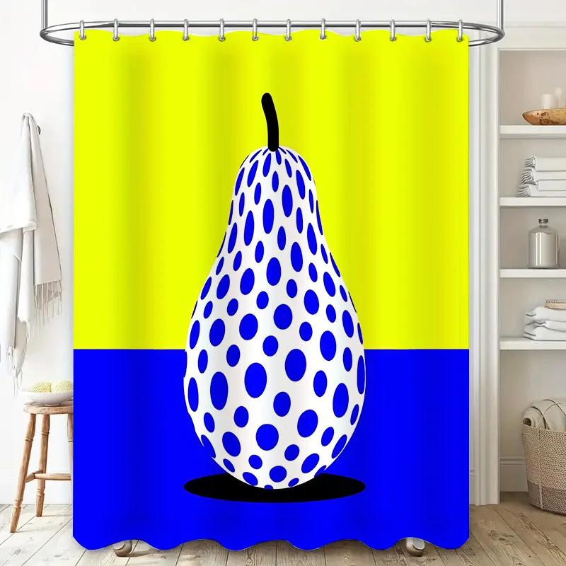 Vibrant Modern Shower Curtain With Artistic Pear Design - Perfect For Your Bathroom Aesthetic Waterproof Durable Easy-Clean W60H190(CM)-1 Pcs
Vibrant Modern Shower Curtain With Artistic Pear Design - Perfect For Your Bathroom Aesthetic Waterproof Durable Easy-Clean W60H190(CM)-1 Pcs
