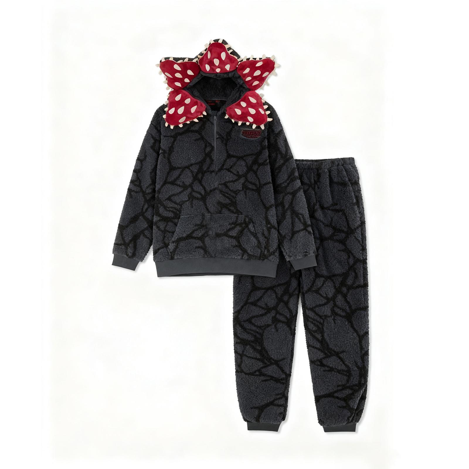 Женский модный пижамный комплект с длинными рукавами и длинными брюками XL чёрный
Женский модный пижамный комплект с длинными рукавами и длинными брюками XL чёрный