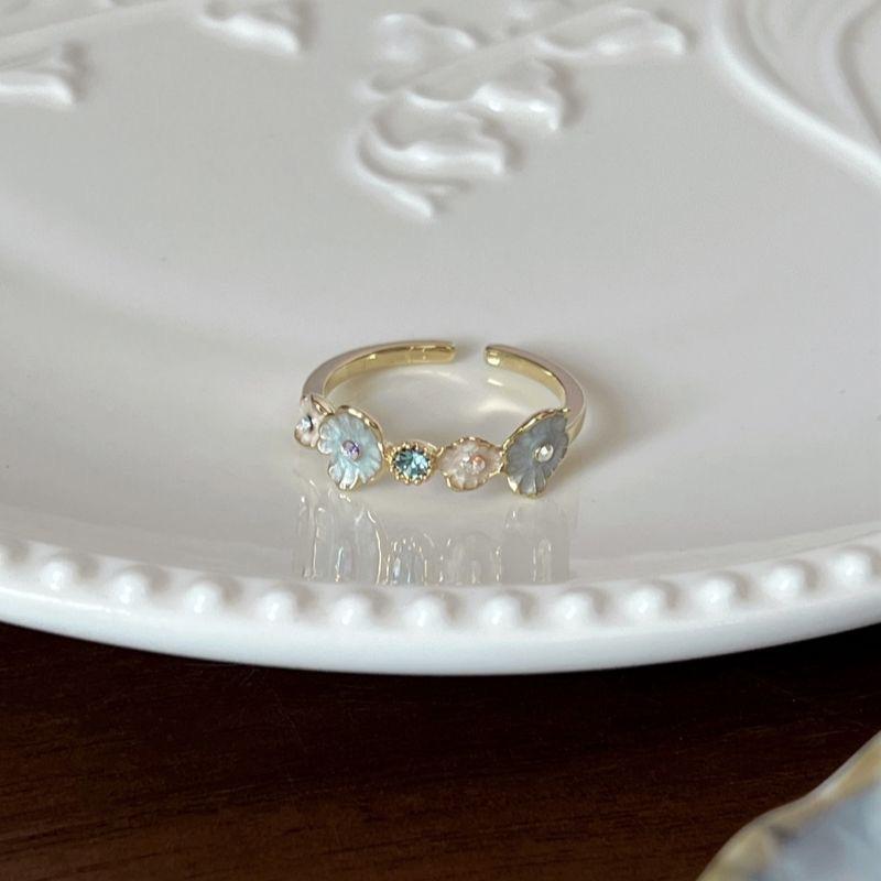 Sweet Cute Drip Oil Enamel Blue Flower Rings for Women Girls Romantic Elegant Pink Crystal Opening Rings Jewelry Accessories
Sweet Cute Drip Oil Enamel Blue Flower Rings for Women Girls Romantic Elegant Pink Crystal Opening Rings Jewelry Accessories