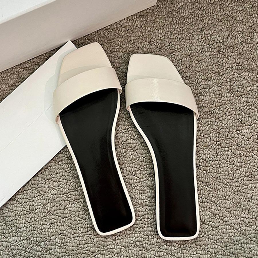Sheepskin version~ Summer retro one-word belt simple and comfortable flat-bottomed cool slippers for women 35
Sheepskin version~ Summer retro one-word belt simple and comfortable flat-bottomed cool slippers for women 35