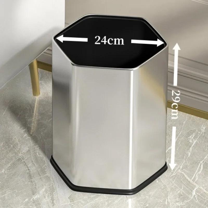 Bathroom Trash Can Stainless Steel Trash Cans Large Capacity Bedroom Litter Bin Luxury Kitchen Living Room Dustbin Home Cleaning
Bathroom Trash Can Stainless Steel Trash Cans Large Capacity Bedroom Litter Bin Luxury Kitchen Living Room Dustbin Home Cleaning